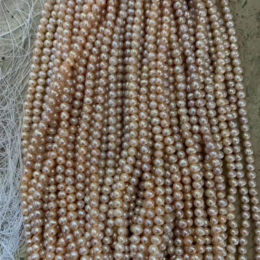 Freshwater pearl loose pearl strand wholesale natural pearls for making jewelry 5